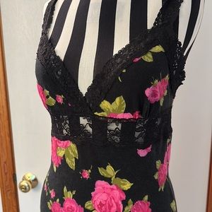 Vintage BETSEY JOHNSON Rose Lace Dress y2k L aso The O.C.